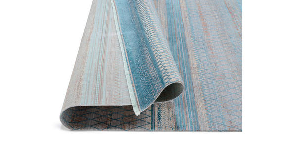 WEBTEPPICH 120/170 cm Tinto Maestro Grau, Türkis rechteckig  - Türkis/Grau, Design, Textil (120/170cm) - Dieter Knoll