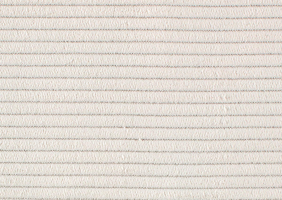 ECKSOFA Weiß Cord  - Schwarz/Weiß, Design, Kunststoff/Textil (270/210cm) - Pure Home Lifestyle