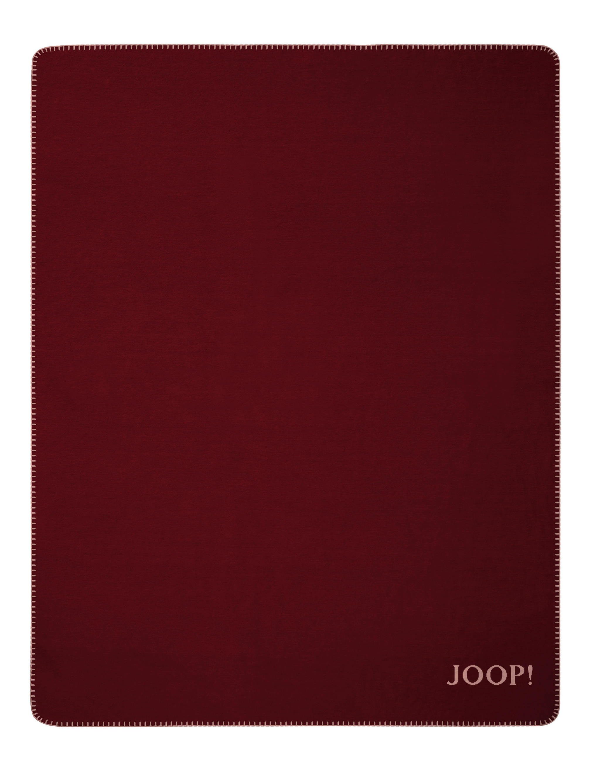 PLÉD 150/200 cm  - világos rózsaszín/piros, Basics, textil (150/200cm) - Joop!