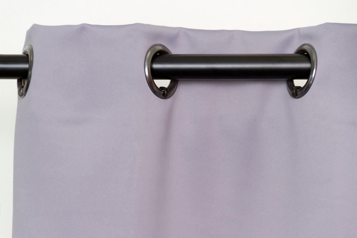 Lichtschutz-Vorhangfutter black-out (lichtundurchlässig)  - Silberfarben, Basics, Textil (135/240cm)
