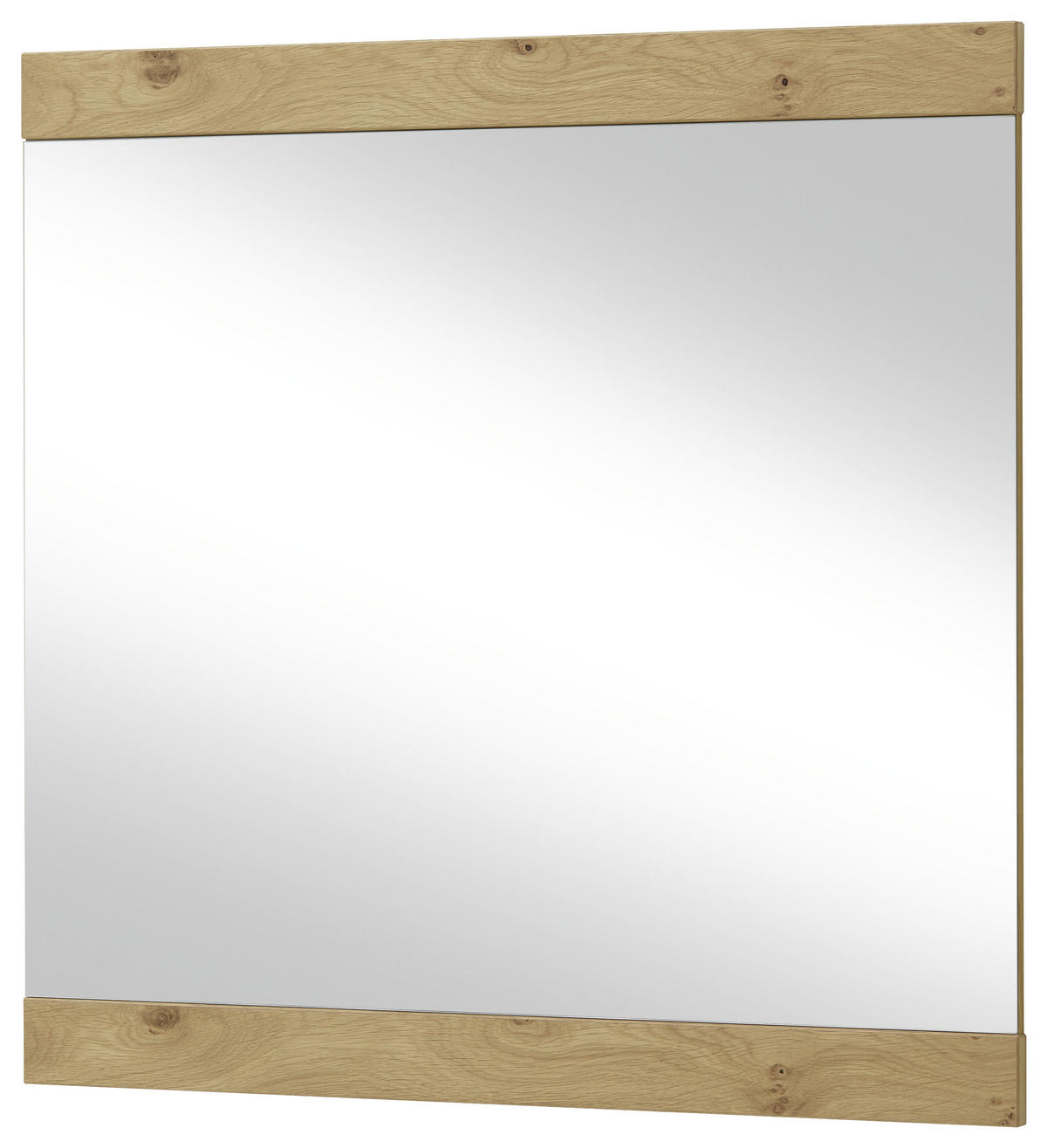 WANDSPIEGEL 84/83/7 cm    in rechteckig  - Eichefarben, Design, Glas/Holz (84/83/7cm)