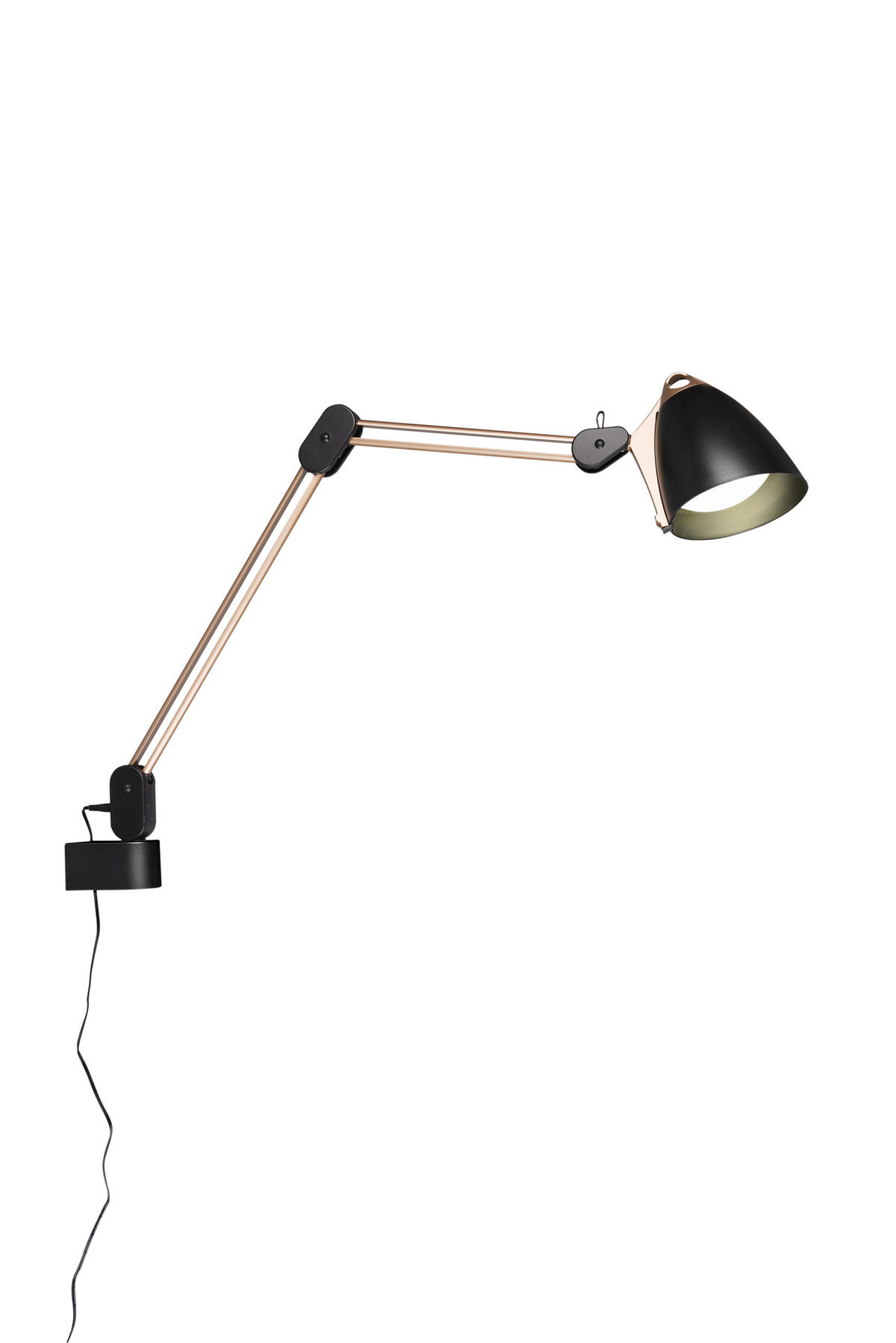 NAMIZNA LED-SVETILKA  Nadal 19,00/57,0/46,00 cm            - zlate barve/črna, Basics, umetna masa (19,00/57,0/46,00cm)