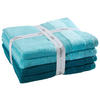 FROTTIERSET Silence Set Blau 4-teilig  - Blau, Basics, Textil - Vossen