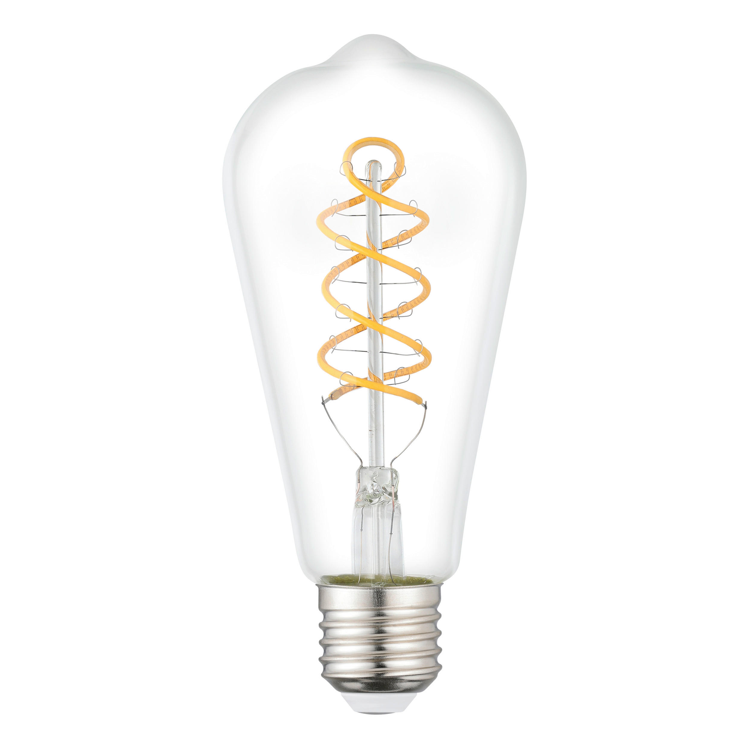 LED-LEUCHTMITTEL   E27 7,3 W  - Klar, Basics, Glas (6,4/14,3cm)