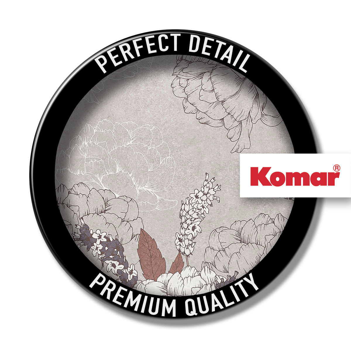 NON WOVEN-TAPET 400/250 cm  - vit/brun, Basics (400/250cm) - Komar