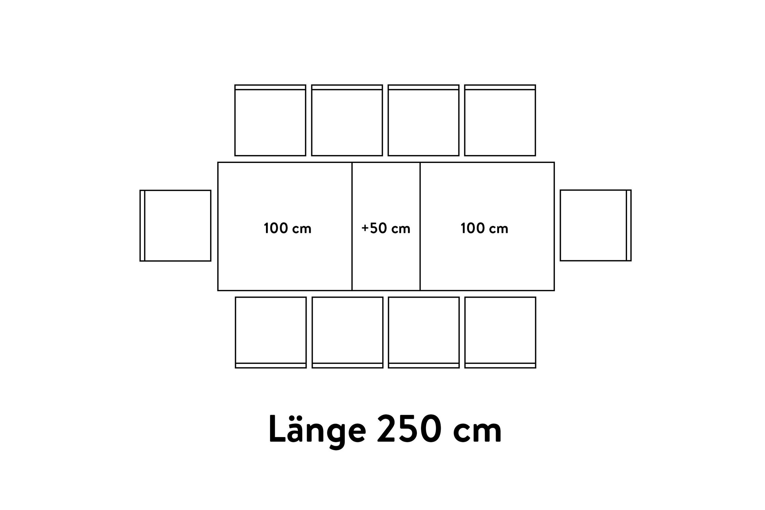 Thumbnail - Celina Home Esstisch Rom, Schwarz, Eiche dunkel, Metall, Holzwerkstoff, rechteckig, Kufe, 95x76x200-250 cm, ausziehbar, ...