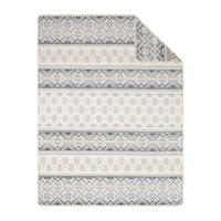 TAKARÓ 150/200 cm  - ezüstszínű/fehér, Basics, textil (150/200cm)