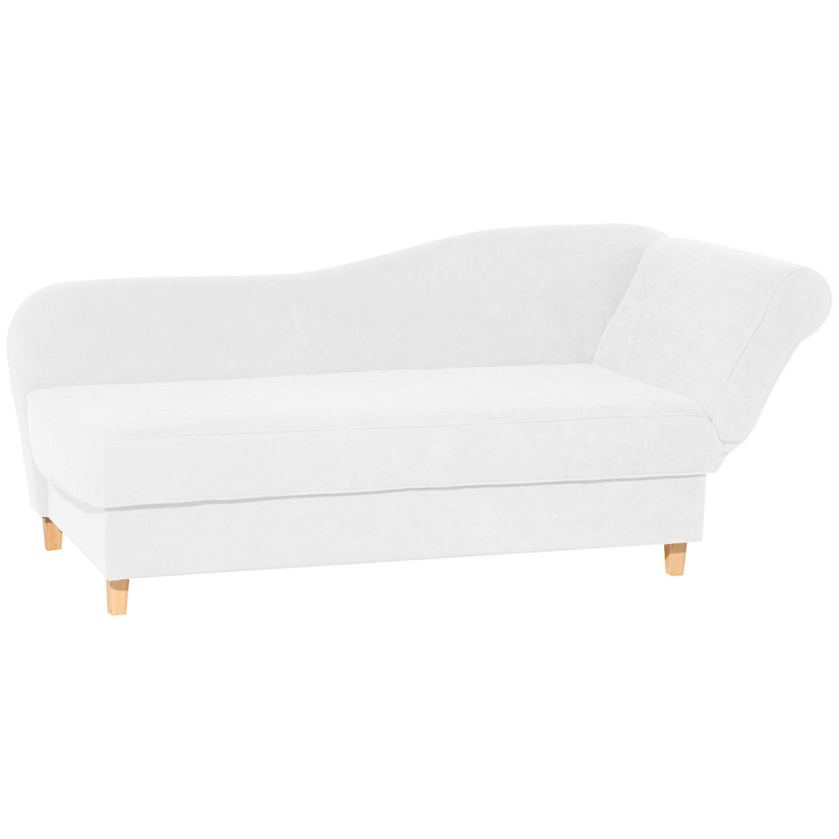 RÉCAMIERE in Velours Creme  - Buchefarben/Creme, Design, Holz/Textil (190/88/82cm) - Max Winzer