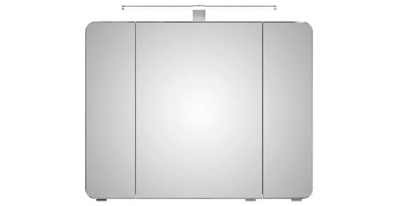 SPIEGELSCHRANK 90/72/17 cm - Weiß, Basics, Glas/Holzwerkstoff (90/72/17cm) - Xora