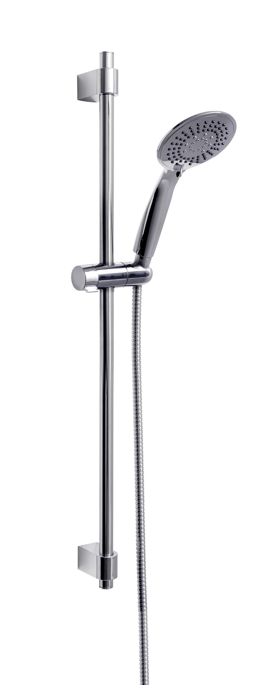 BRAUSESET  - Edelstahlfarben, Basics, Metall (10/66/6cm) - Wenko