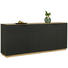 Sideboard in Schwarz, Eichefarben - Eichefarben/Schwarz, Design, Holzwerkstoff/Kunststoff (200/84/41,5cm) Sideboard in Schwarz, Eichefarben - Eichefarben/Schwarz, Design, Holzwerkstoff/Kunststoff (200/84/41,5cm)