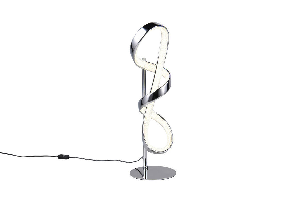 STONA LED LAMPA - boja hroma, Dizajnerski, metal (15/47cm)
