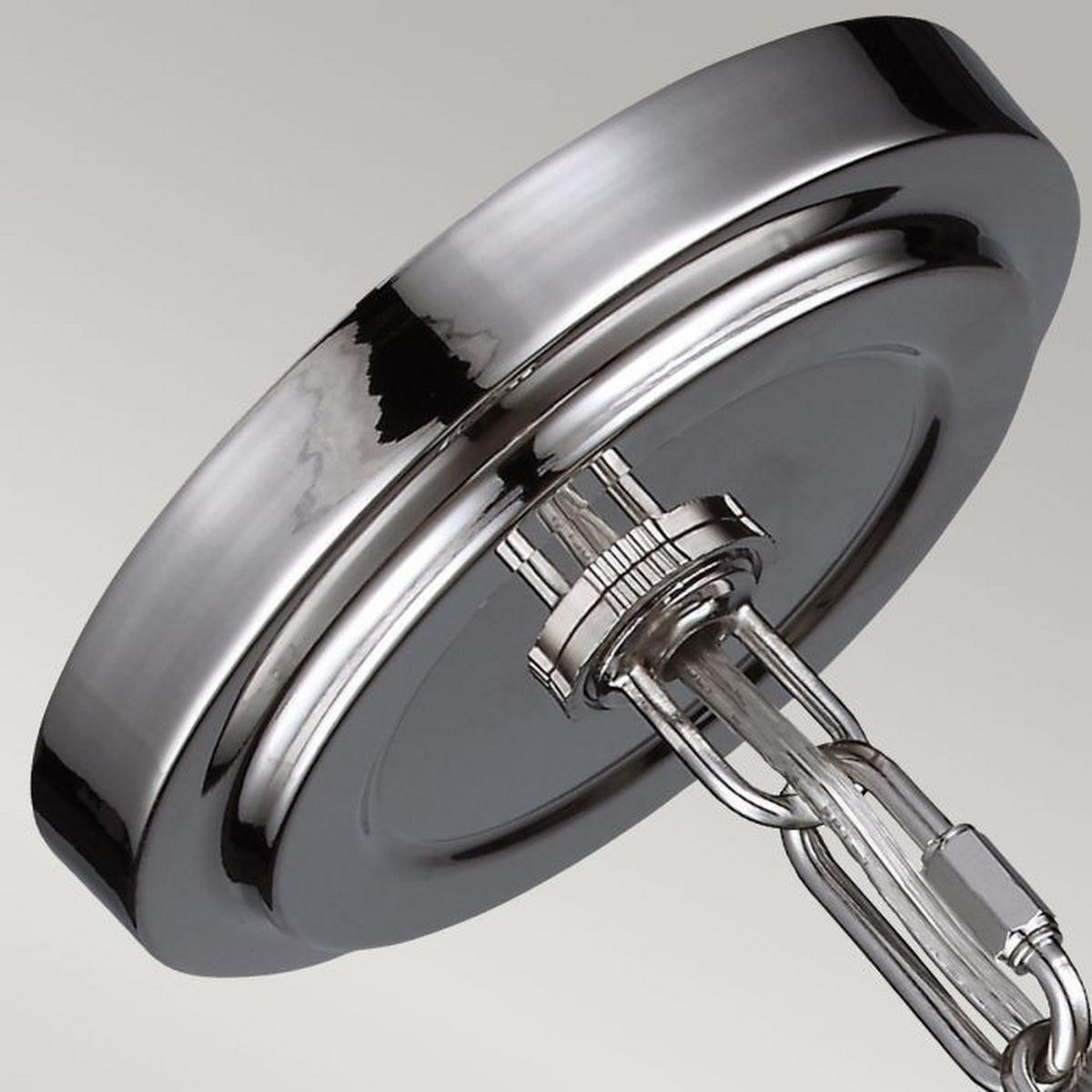 HÄNGLAMPA Parkman 21.6/53  cm  - nickelfärgad, Klassisk, metall/glas (21.6/53 cm) - Elstead Lighting