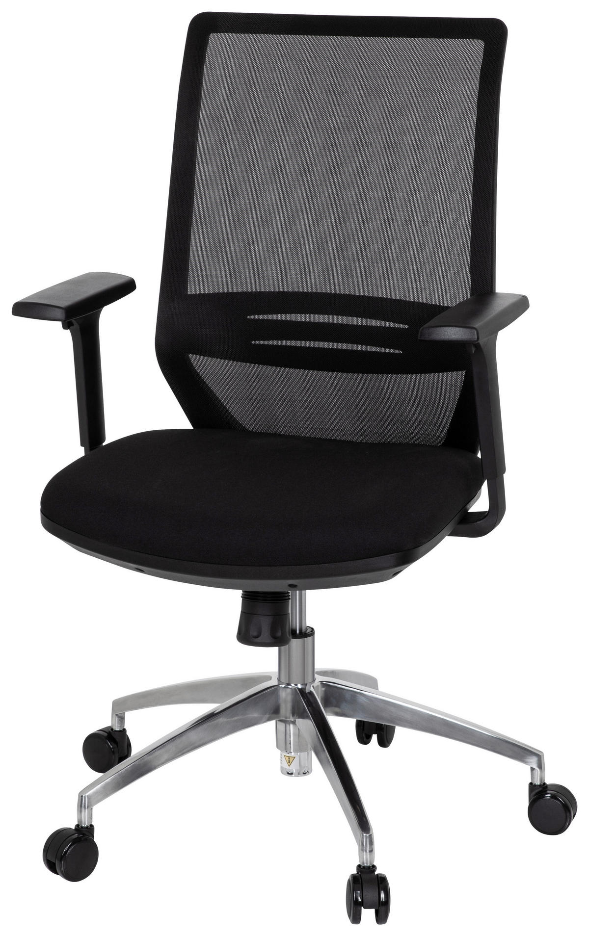 OTOČNÁ ŽIDLE, síťovina, plochá tkanina, černá - černá, Moderní, kov/textil (60/110/61cm) - MID.YOU