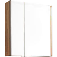SPIEGELSCHRANK 67,9/90,1/19,7 cm  - Eichefarben/Titanfarben, MODERN, Glas/Holz (67,9/90,1/19,7cm) - Valdera
