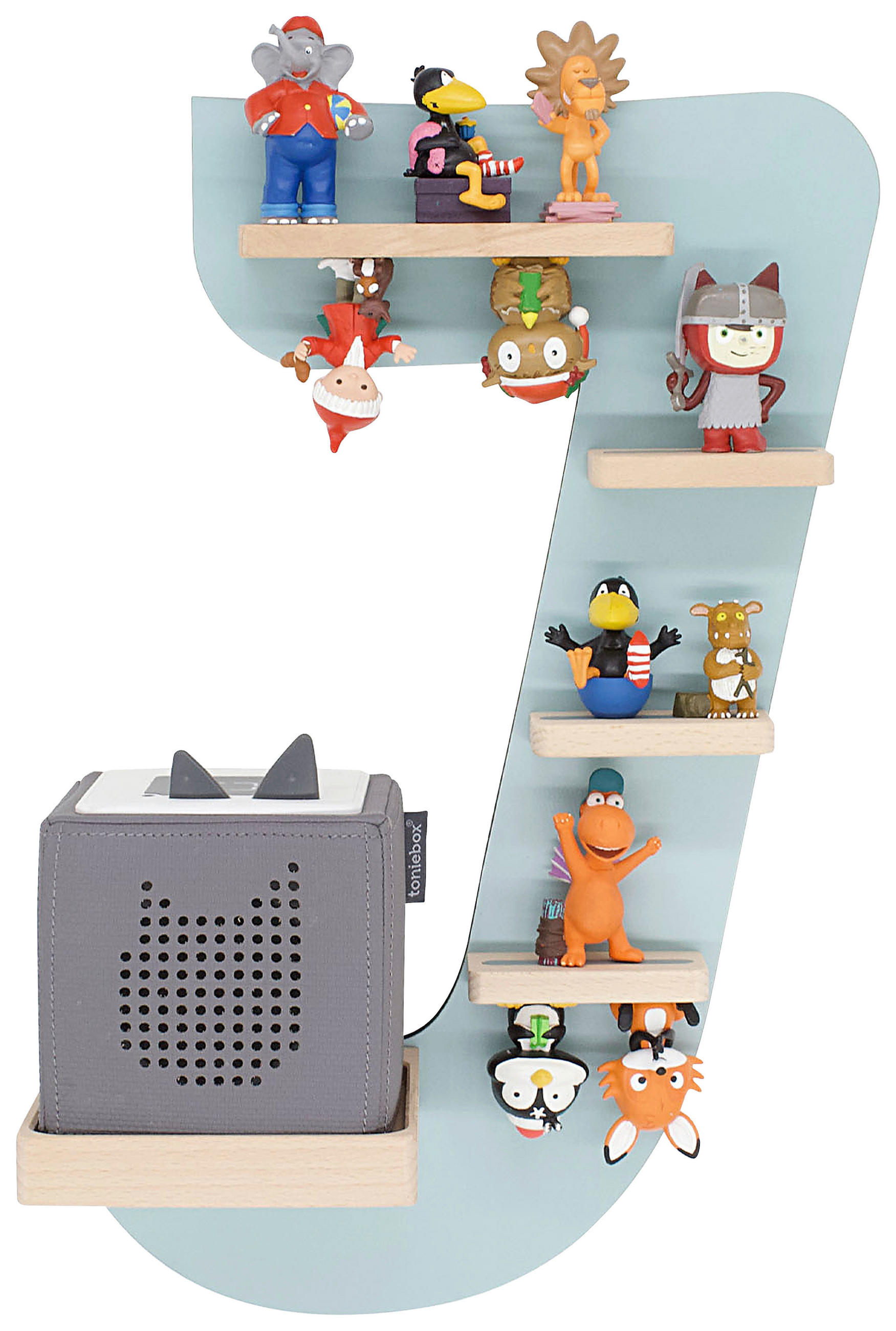 KINDERREGAL  - Grün, Modern, Holzwerkstoff (32/47/19cm) - MID.YOU