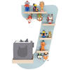 KINDERREGAL  - Grün, Modern, Holzwerkstoff (32/47/19cm) - MID.YOU