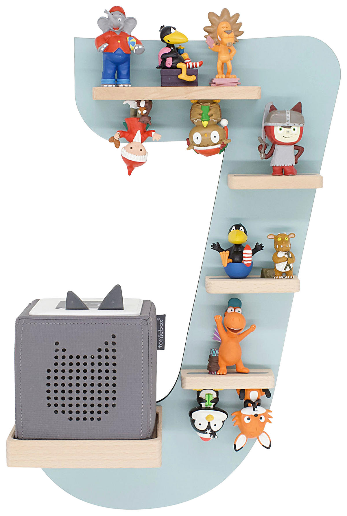 KINDERREGAL Grün  - Grün, MODERN, Holzwerkstoff (32/47/19cm) - MID.YOU