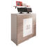 SIDEBOARD melaminharzbeschichtet Eichefarben, Weiß - Eichefarben/Alufarben, Design, Holzwerkstoff/Kunststoff (100/111,4/44,3cm) - Cantus