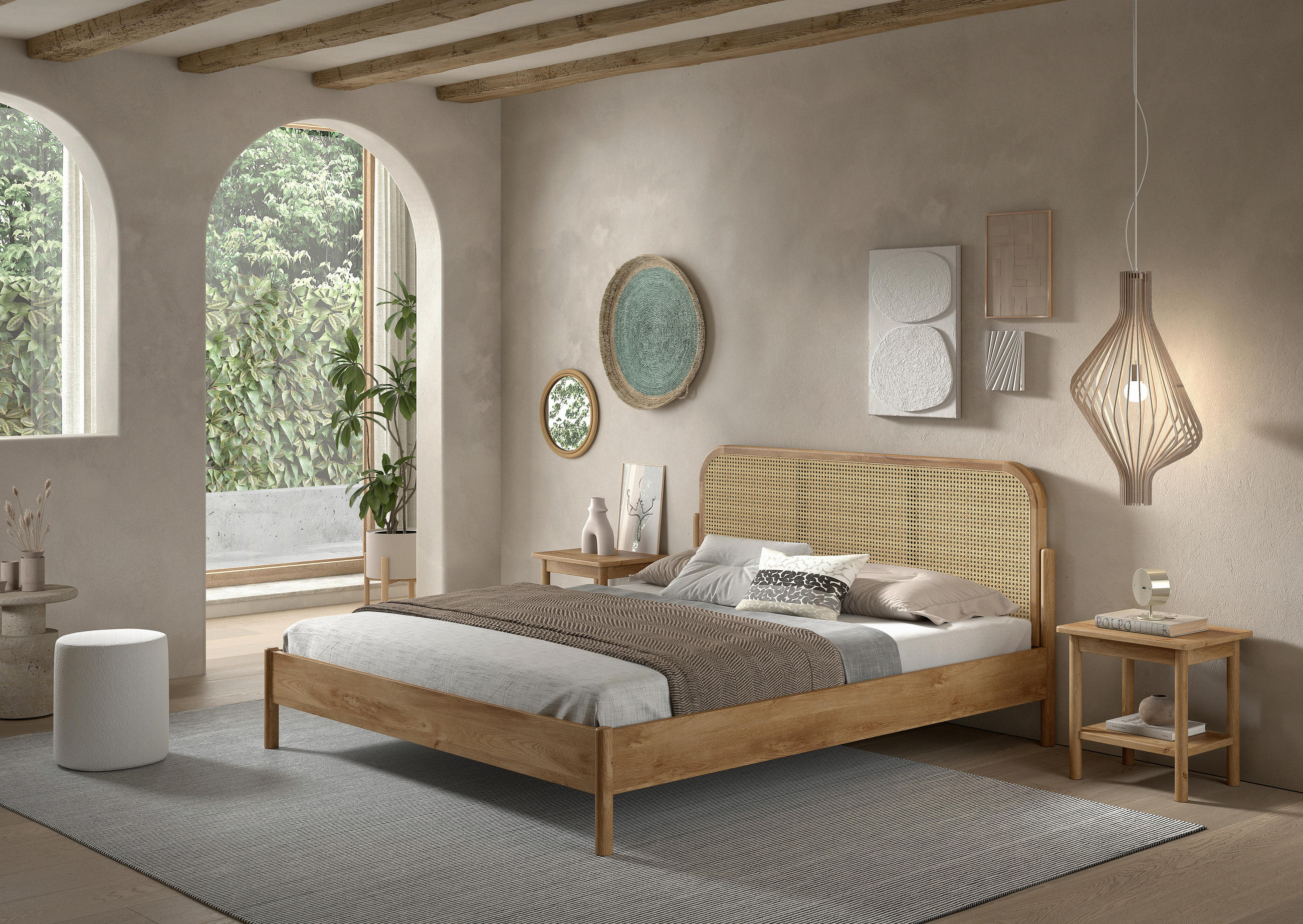 BETT 180/200 cm  in Eichefarben  - Eichefarben, MODERN, Holz/Holzwerkstoff (180/200cm) - MID.YOU