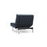 SESSEL Blau - Blau/Chromfarben, Design, Textil/Metall (90/79/115cm) - Innovation