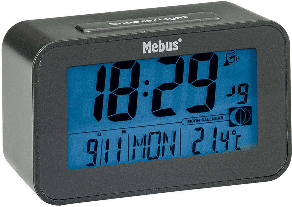 FUNKWETTERSTATION Schwarz 12/7,1/4,8 cm  - Schwarz, Basics, Kunststoff (12/7,1/4,8cm)