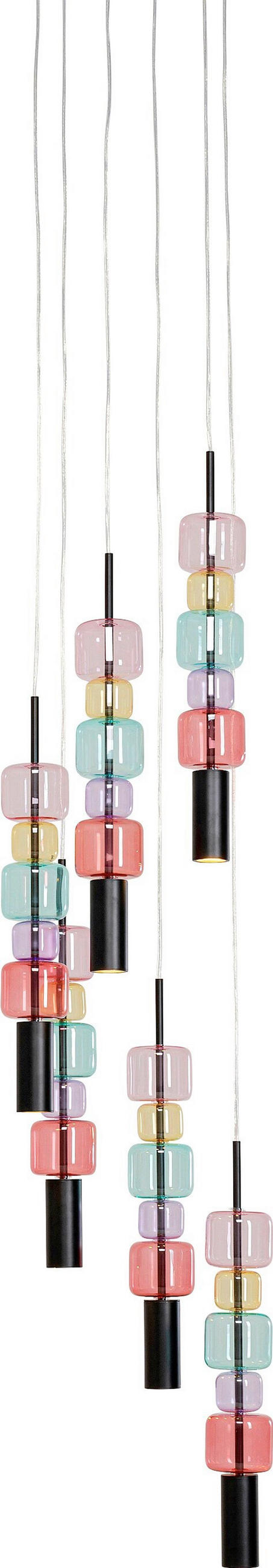 HÄNGELEUCHTE Candy Bar 41/161/41 cm   - MODERN, Glas/Metall (41/161/41cm) - Kare-Design