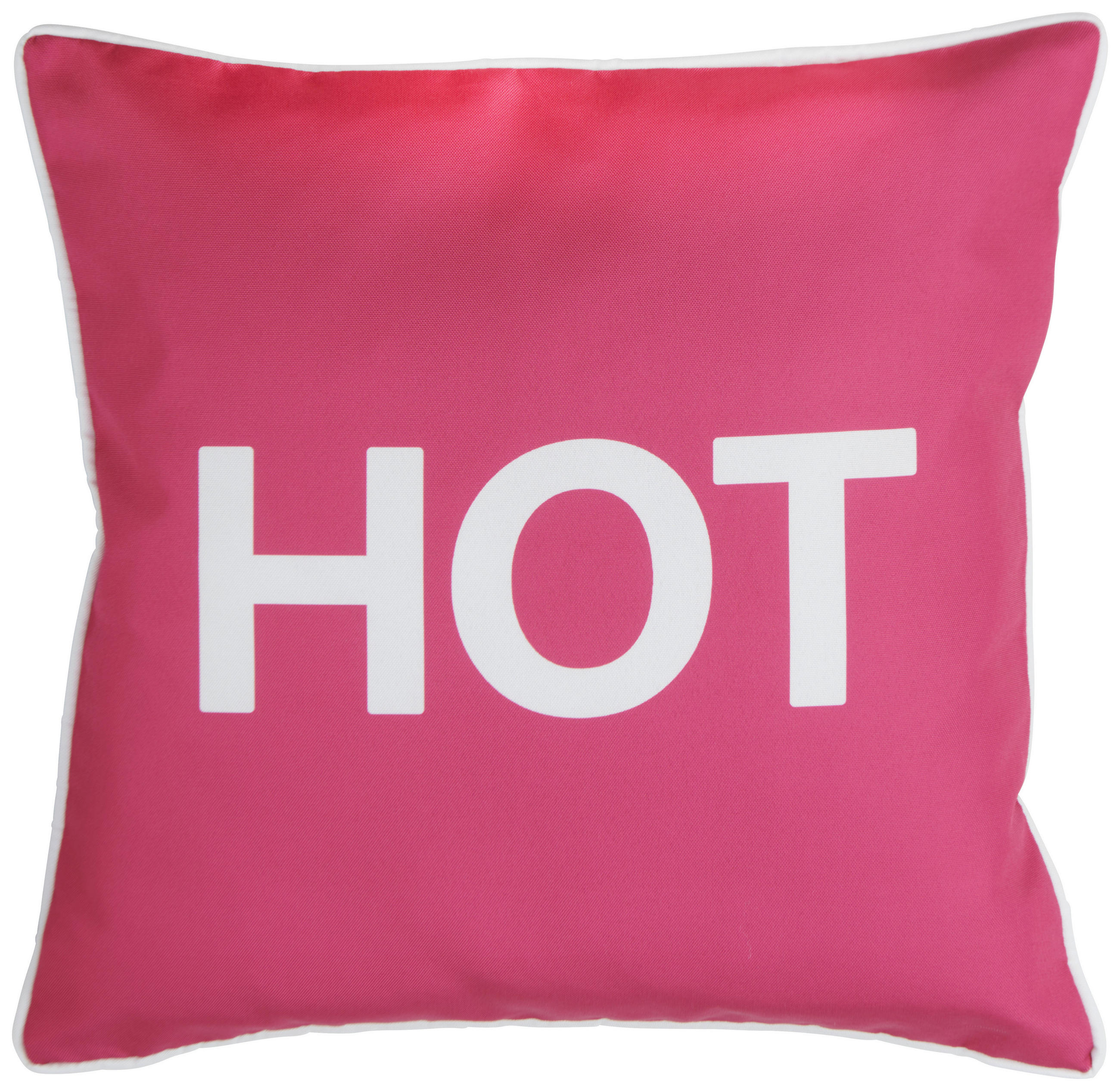 OUTDOOR-KISSEN in Magenta Texte 45/45 cm  - Magenta, Basics, Textil (45/45cm) - Esposa
