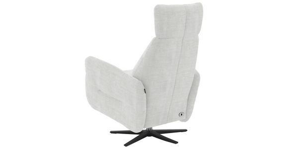 RELAXSESSEL in Textil Ecru - Ecru/Schwarz, Design, Textil/Metall (78/113/90cm) - Dieter Knoll