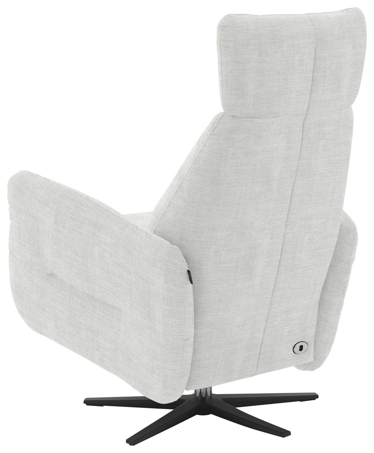 RELAXSESSEL in Textil Ecru  - Ecru/Schwarz, Design, Textil/Metall (78/113/90cm) - Dieter Knoll