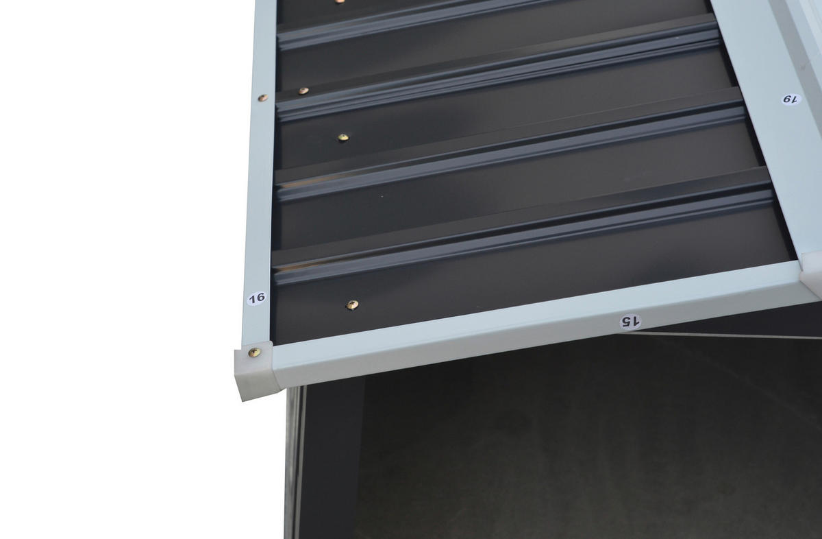 KLEINGARAGE 86/100/63,5 cm  - Anthrazit, MODERN, Metall (86/100/63,5cm) - Homezone