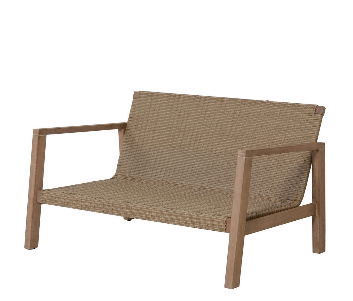 TERASOVÁ SEDACÍ SOUPRAVA dřevo - hnědá/béžová, Moderní, dřevo (83/72/121cm) - Gardenson