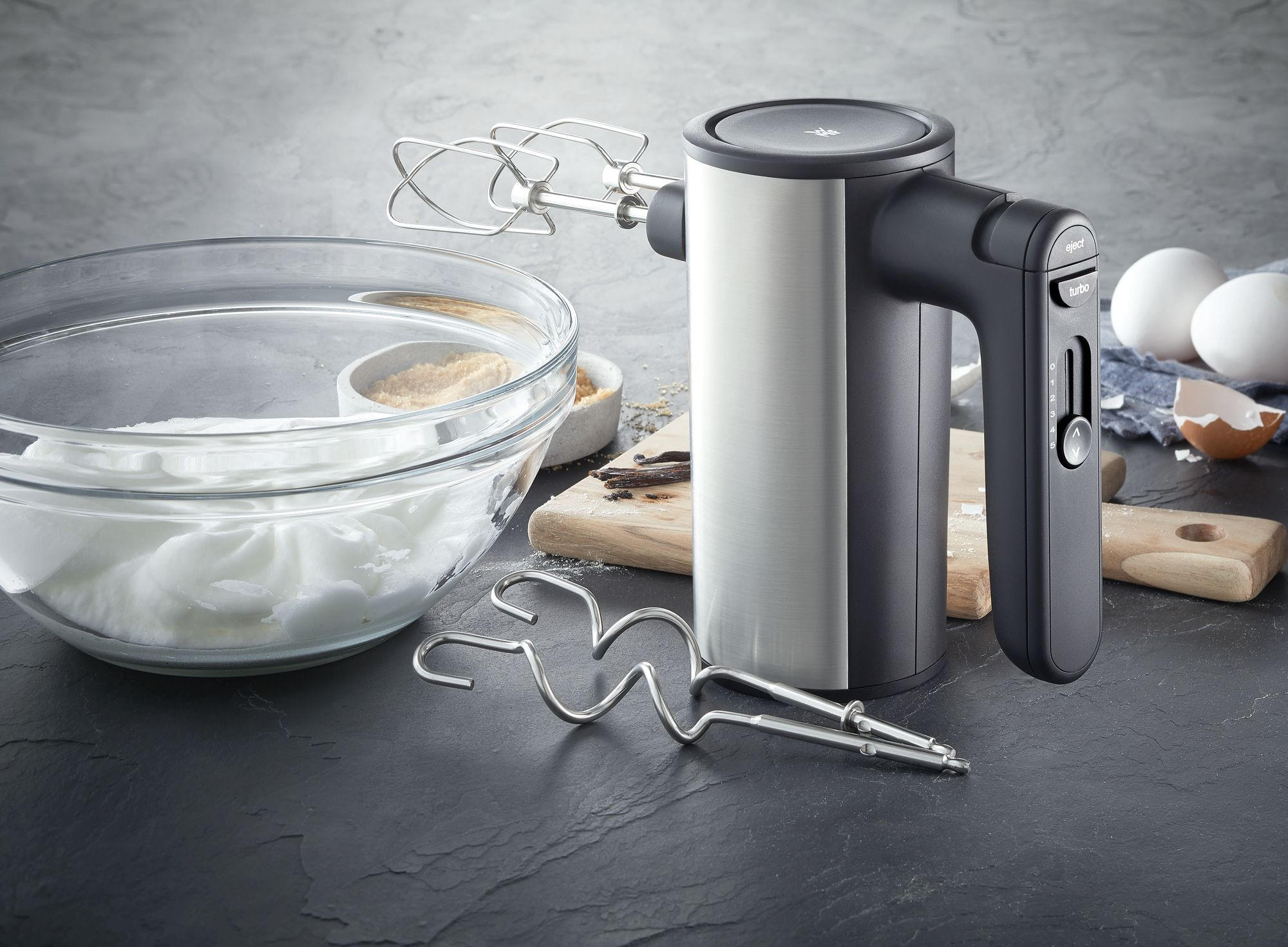 Handmixer Kult Kult X  - Silberfarben/Schwarz, Design, Kunststoff/Metall - WMF