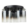 DECKENLEUCHTE 35/21,5 cm   - Schwarz, Design, Glas/Metall (35/21,5cm) - Dieter Knoll