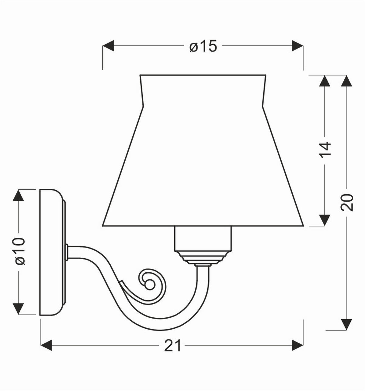 WANDLEUCHTE 20/16/21 cm   - Weiß, KONVENTIONELL, Textil/Metall (20/16/21cm)