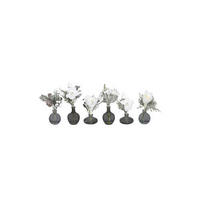 KUNSTBLUME - Weiß/Grau, Basics, Glas/Kunststoff (20cm)