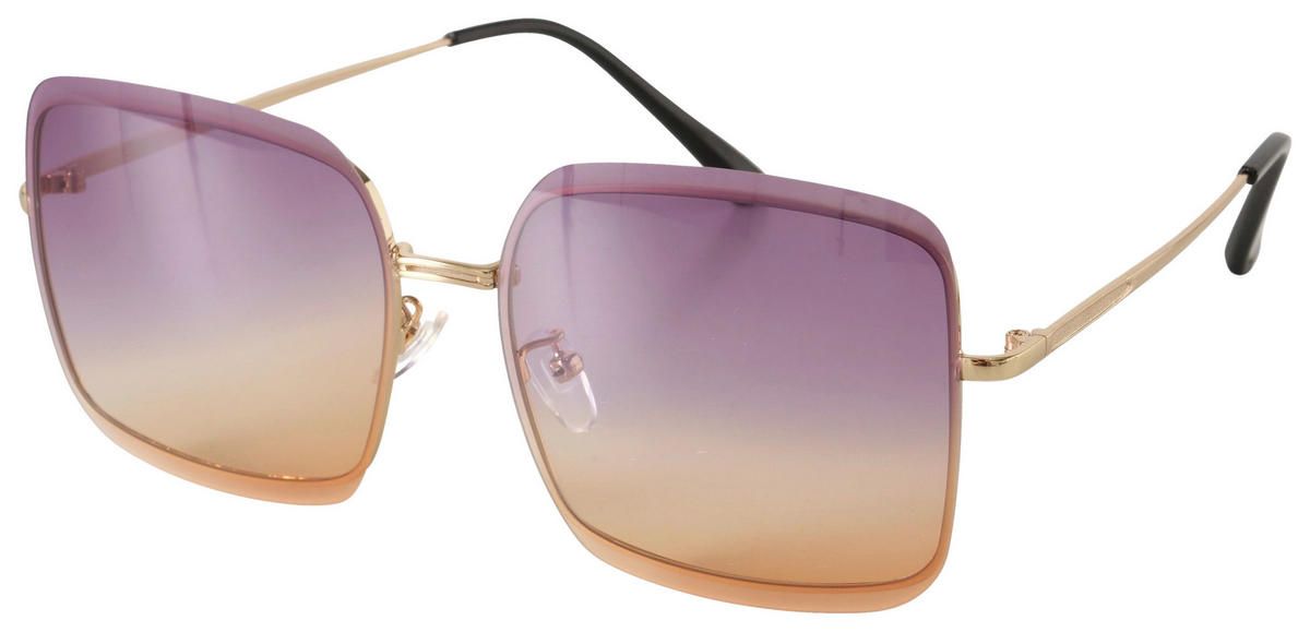 SONNENBRILLE  - Goldfarben, LIFESTYLE, Kunststoff/Metall (15/14/5,5cm)