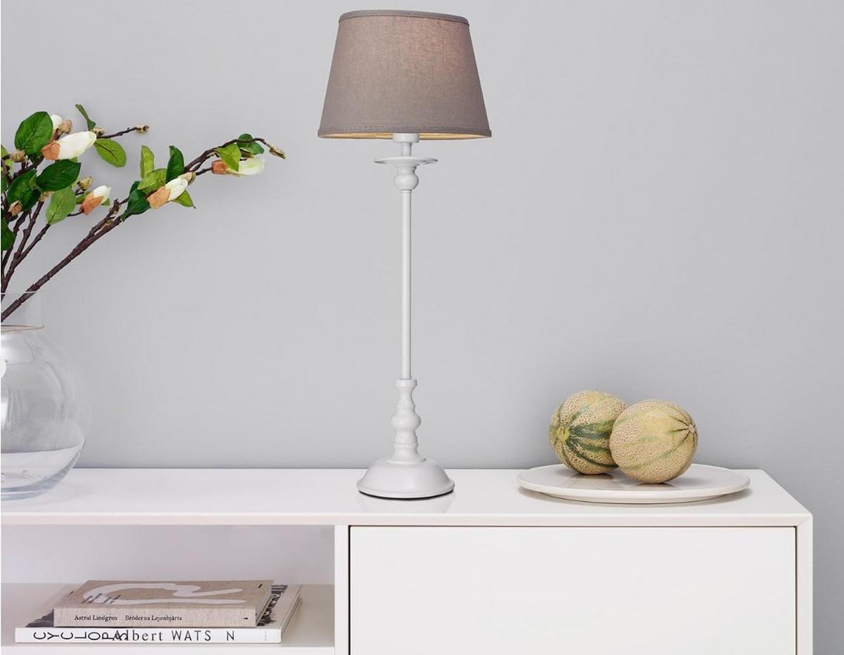 LAMPSKÄRM 15/20,5/13,5 cm   - grå, Lifestyle, metall/textil (15/20,5/13,5cm)