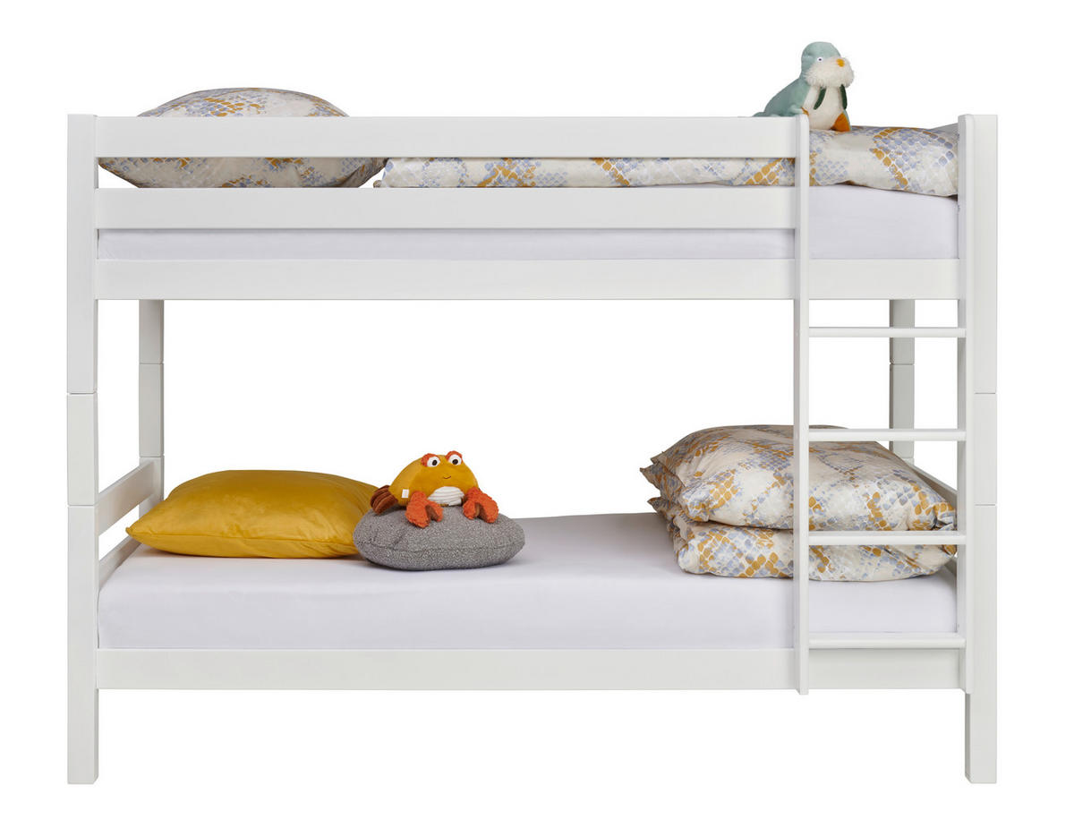 POSCHODOVÁ POSTEĽ 90/200 cm, biela - biela, Konventionell, drevo (90/200cm) - Linea Natura