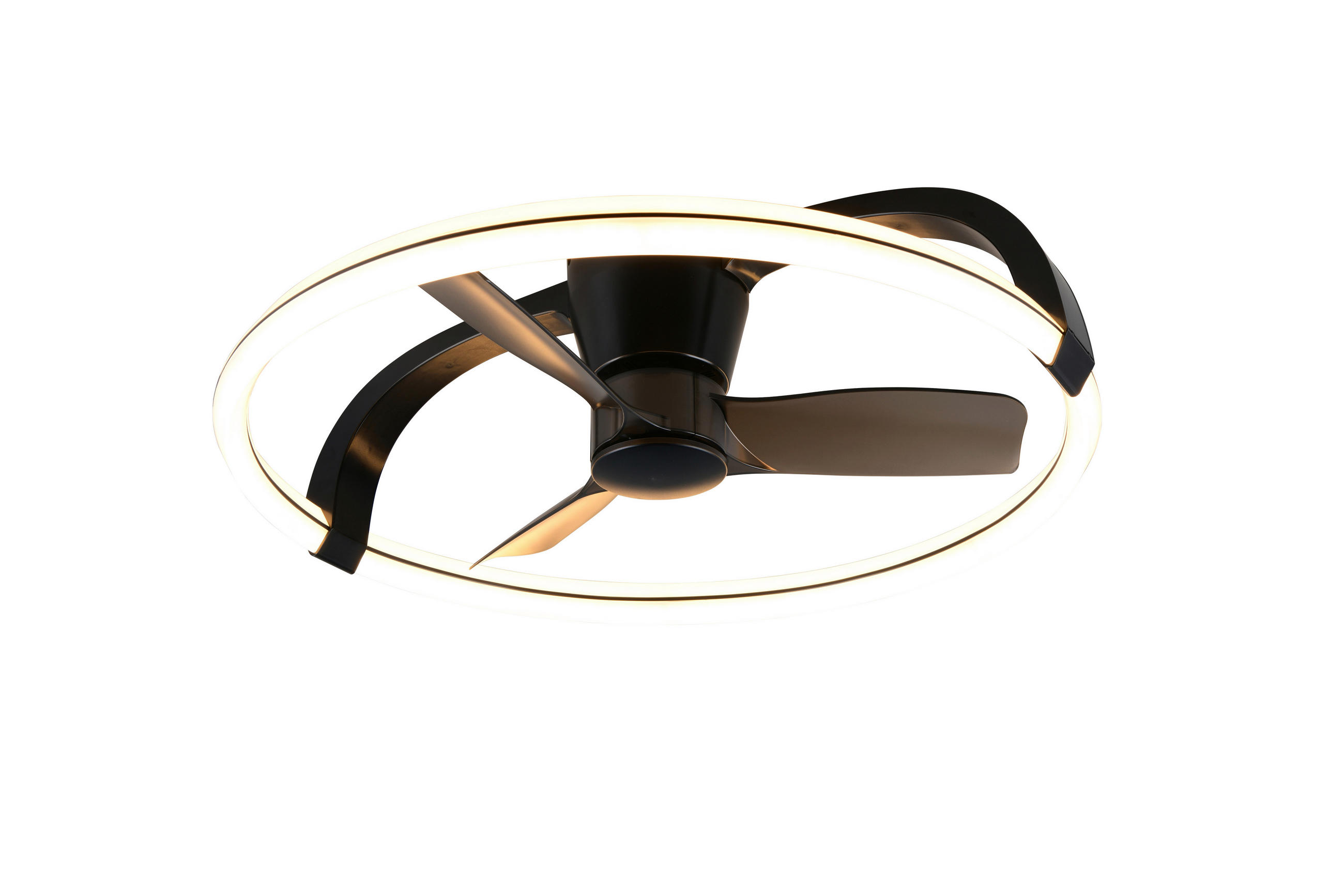 DECKENVENTILATOR 73,5/23 cm   - Schwarz, Design, Kunststoff (73,5/23cm)