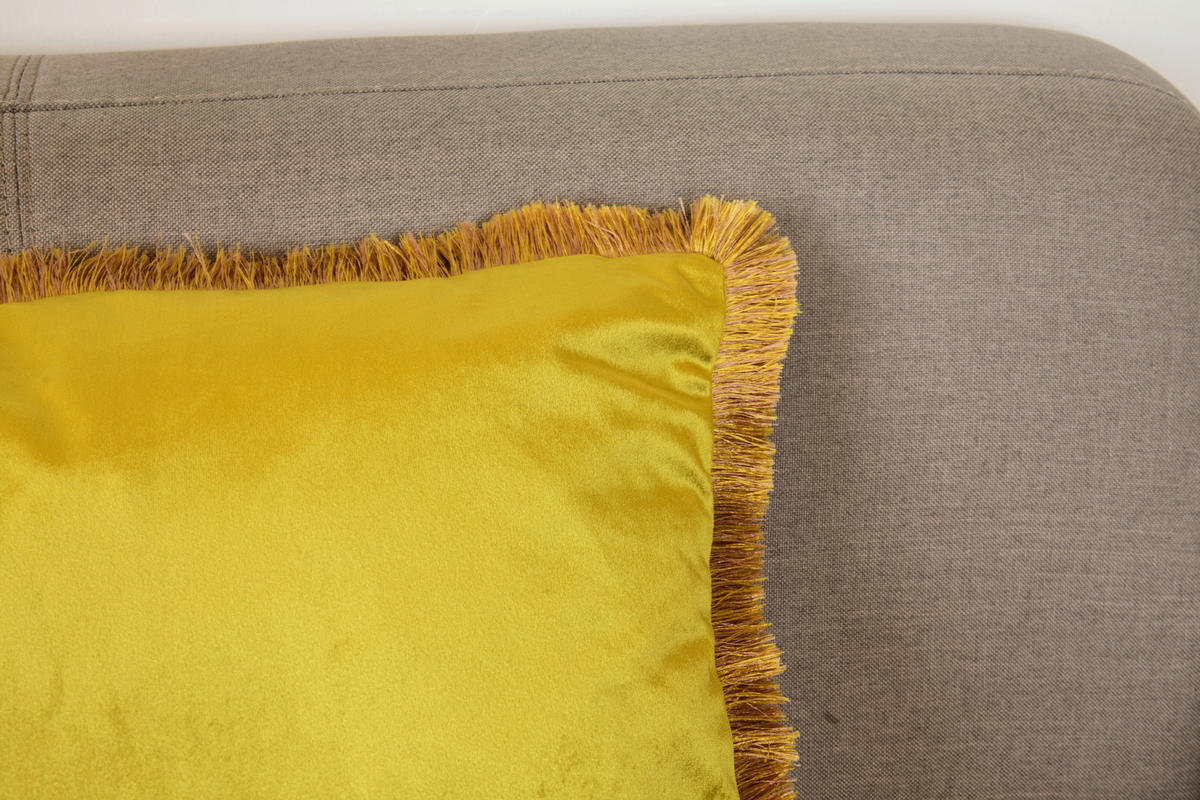 ZIERKISSEN  - Gelb, Basics, Textil (45/45/10cm)