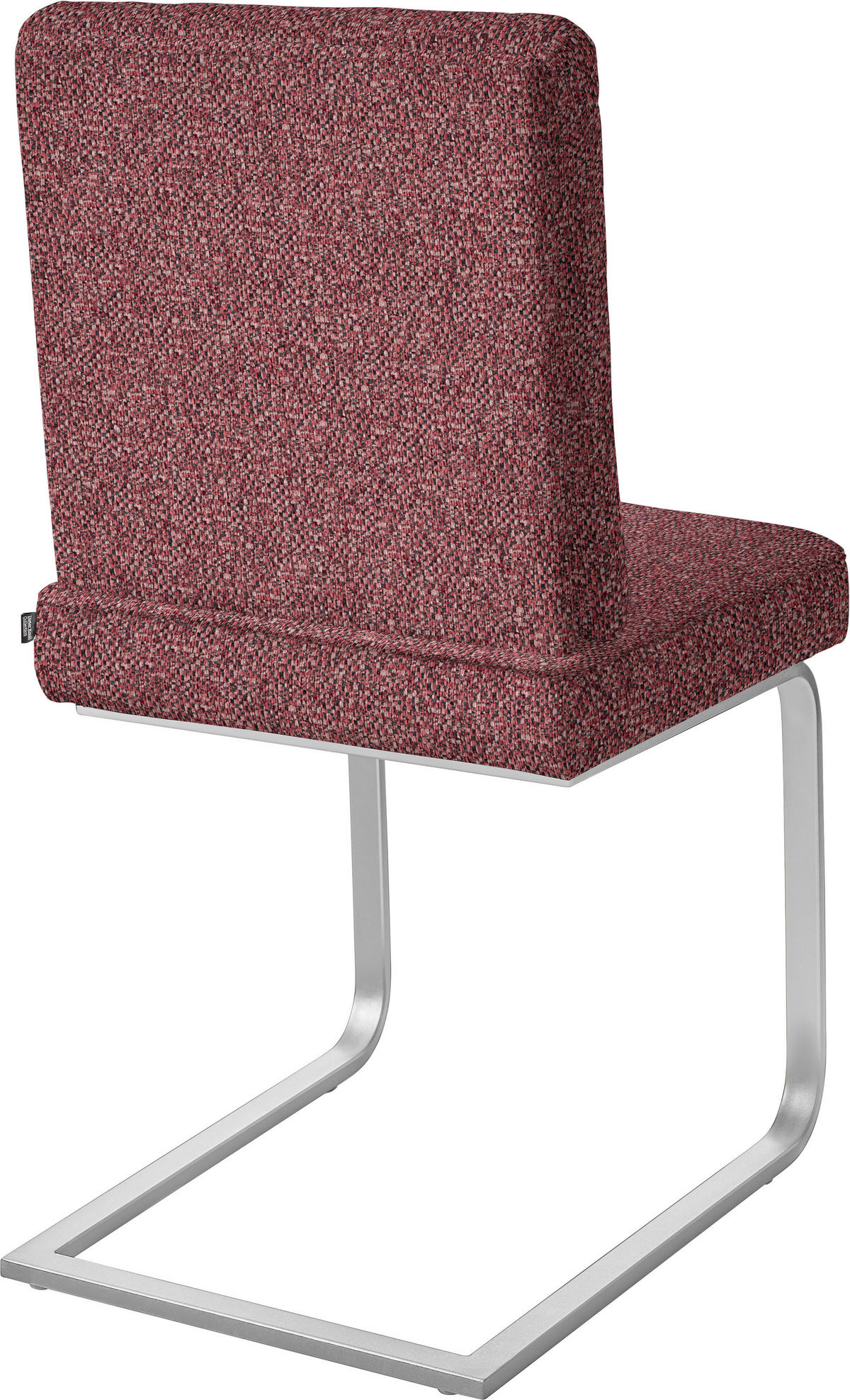 SCHWINGSTUHL  in Stahl Chenille  - Schwarz/Rosa, Design, Textil/Metall (46/92/60cm) - Dieter Knoll