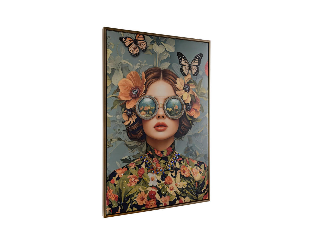 BILD Frauen Multicolor  - Goldfarben/Multicolor, Design, Kunststoff (60/90/3,8cm)