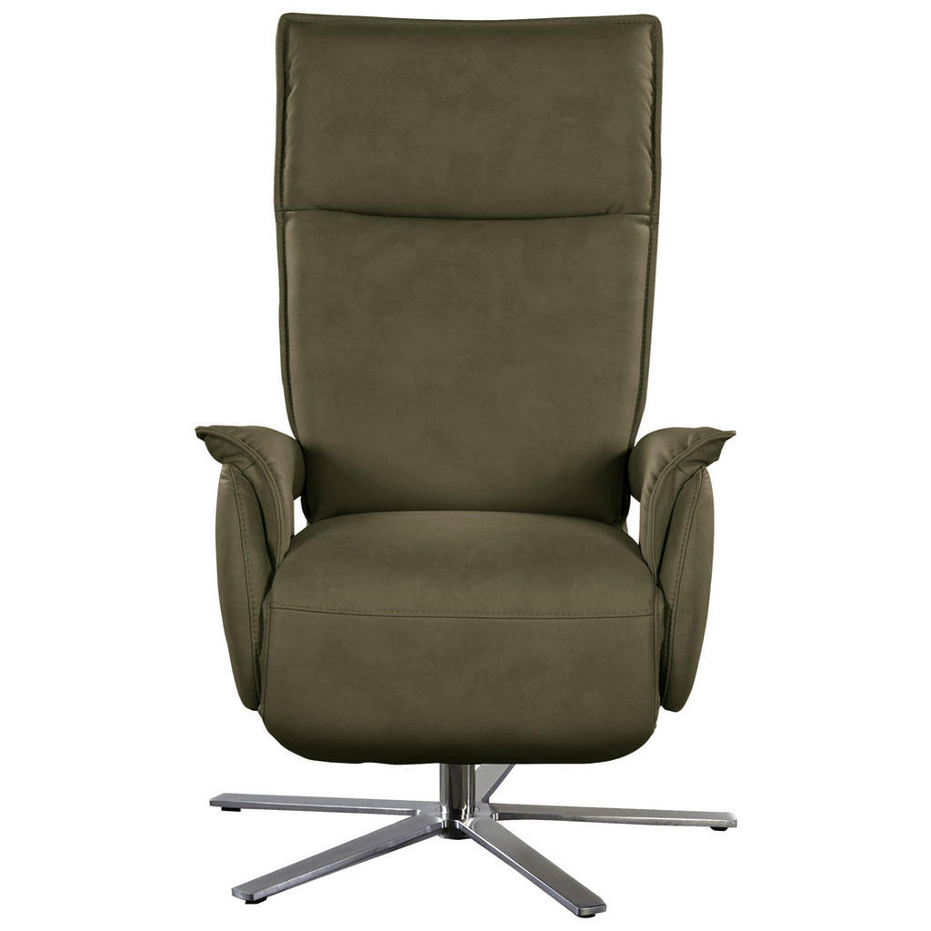 Thumbnail - Livetastic Relaxsessel, Olivgrün, Leder, Echtleder, Nappaleder, 77x116x80 cm, Wohnzimmer, Sessel, Relaxsessel