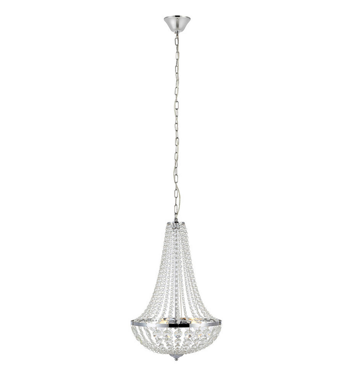 KRONLEUCHTER 40/60 cm   - Klar/Chromfarben, Basics, Glas/Metall (40/60cm) - Markslöjd