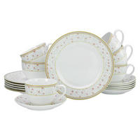 KAFFESERVIS 18 delar  - vit, Trend, keramik (33,5/22,5/29null) - Creatable