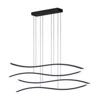 LED-HÄNGELEUCHTE Fisk 136/160 cm   - Schwarz, Design, Metall (136/160cm) - Fischer & Honsel