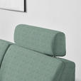 ECKSOFA  in Webstoff Türkis  165/224 cm  - Türkis/Schwarz, KONVENTIONELL, Kunststoff/Textil (165/224cm) - Xora