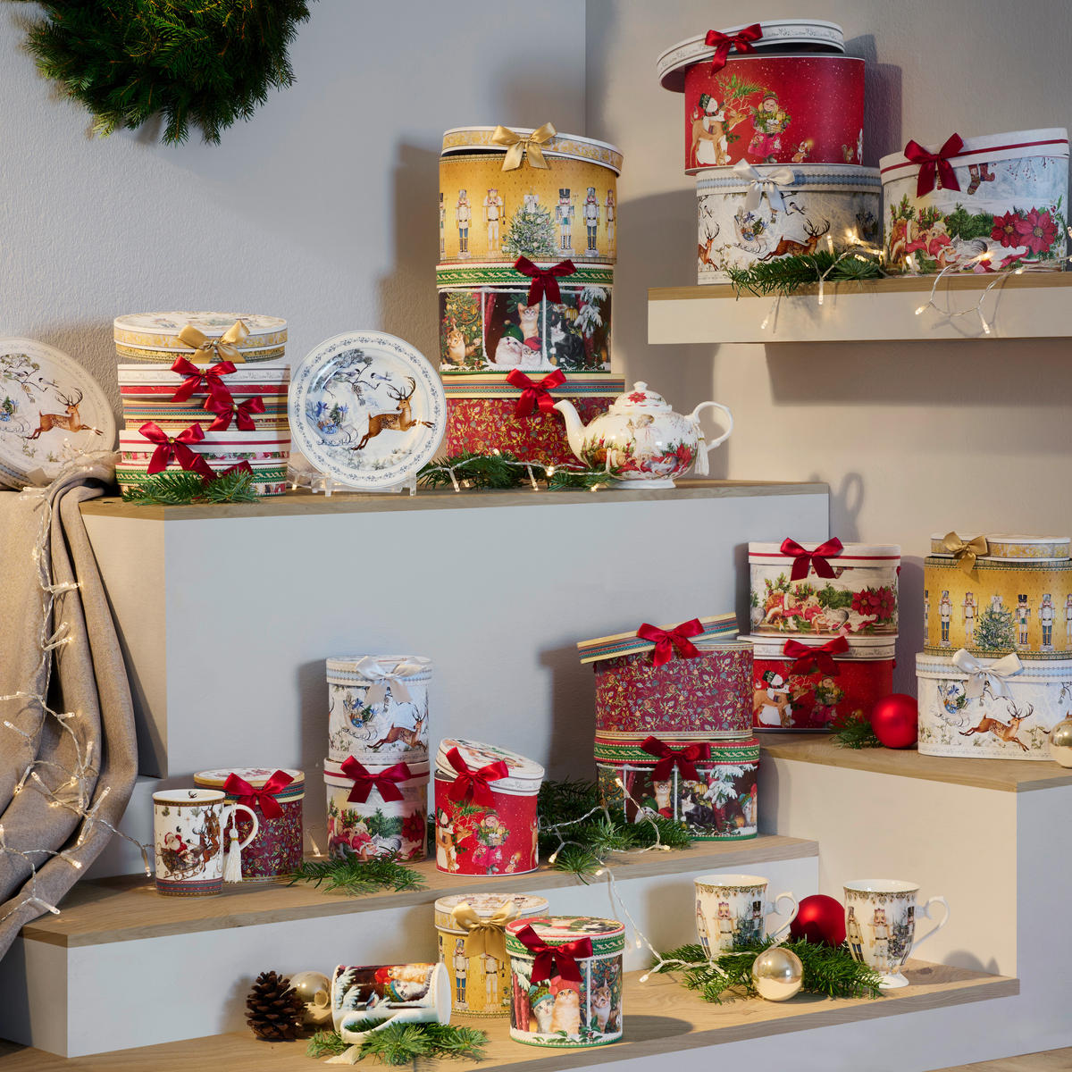 TALÍŘEK NA DORT, keramika, 20 cm - vícebarevná, Lifestyle, keramika (20cm) - X-Mas