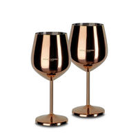 VINGLAS 500 ml 2 delar  - kopparfärgad, Basics, metall (9,3/4,5/21cm) - Echtwerk